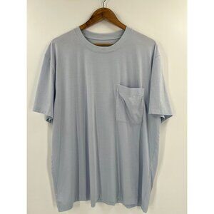 Lululemon Men Size XXL Blue Short Sleeve Pocket T-Shirt